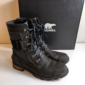 SOREL Emelie Conquest, black, sz 8.5 waterproof